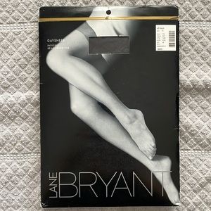 NWT LANE BRYANT Daysheer Off Black Pantyhose Size A